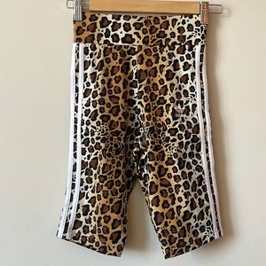 NWT Adidas Leopard Biker Shorts